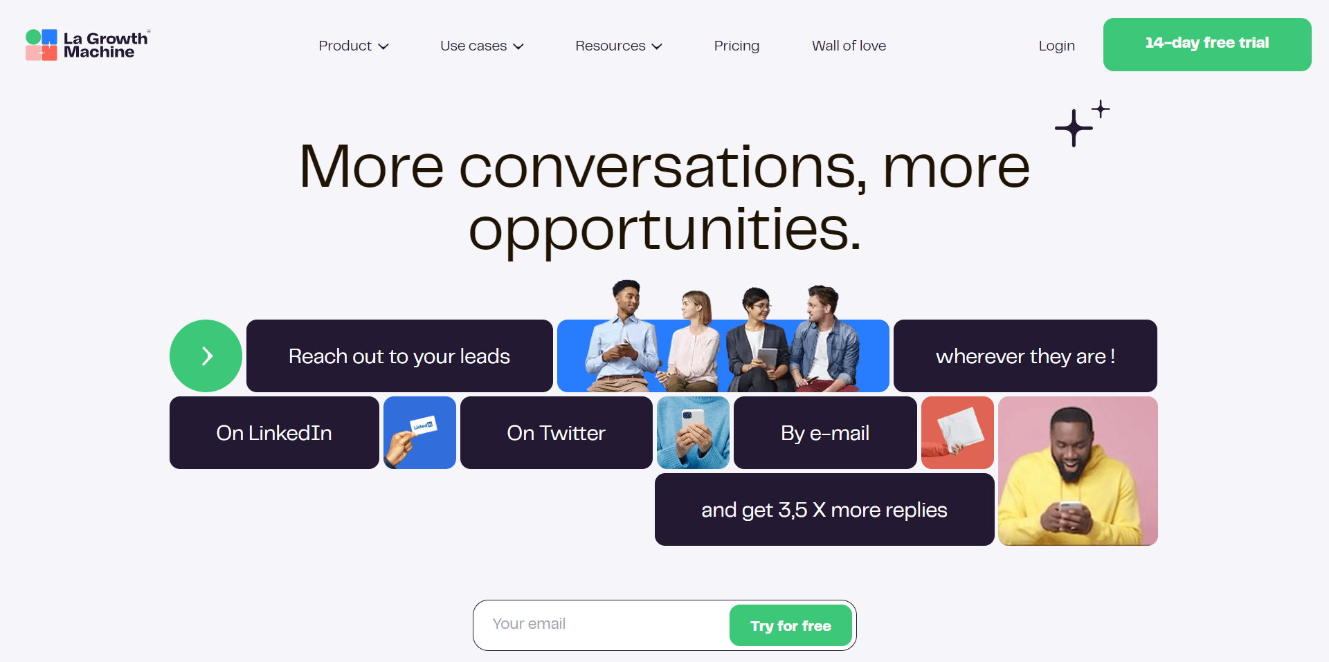 La Growth Machine banner screenshot