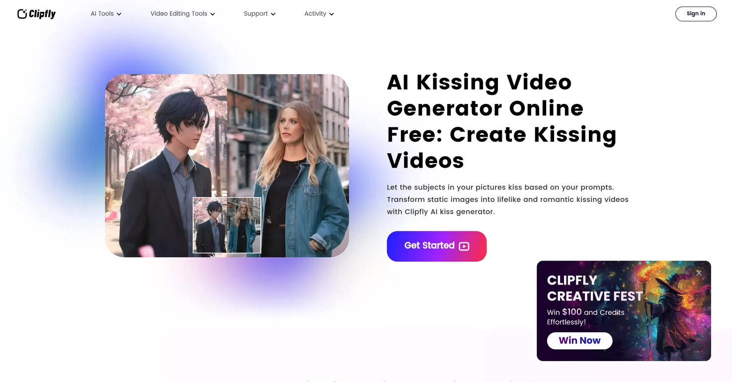 Clipfly banner screenshot