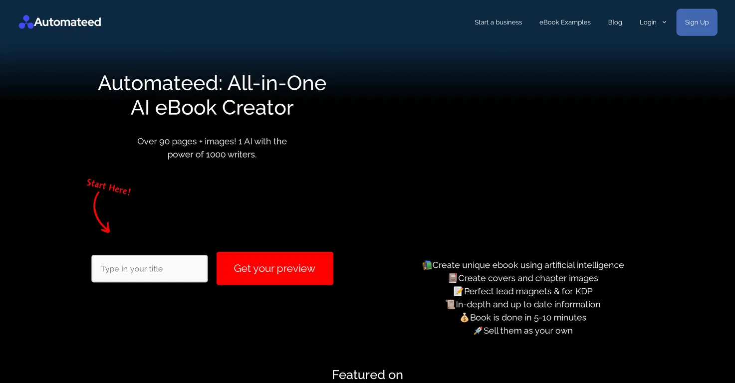 Automateed banner screenshot