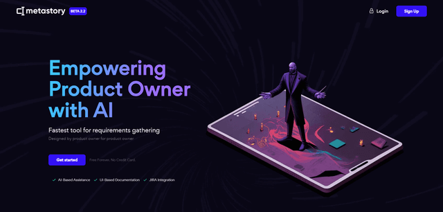 Metastory banner screenshot