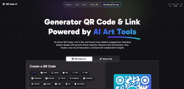QR Code AI banner screenshot